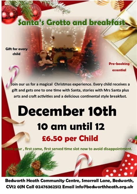 Breakfast, stories with Mrs Santa and Grotto , Bedworth Heath Community ...
