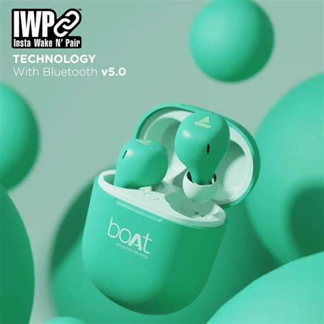 boAt Airdopes 381 Bluetooth Earbuds (Mint Green Color) – BharatAgri ...