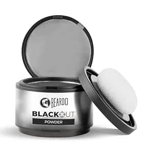 Beardo Blackout Hair Powder 4g - Black | Root Touch Up for Grey Hair ...