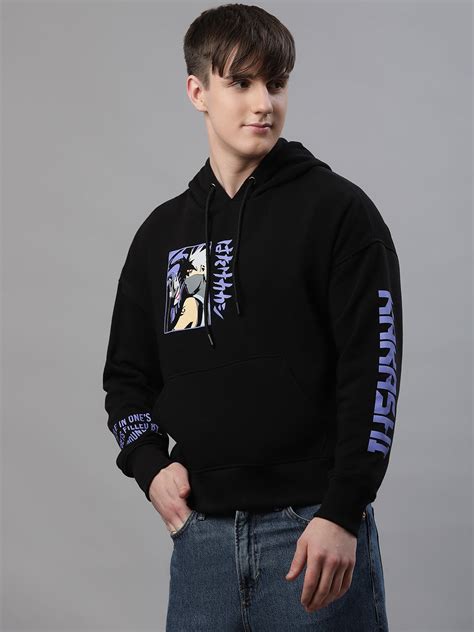 Naruto Oversized Black Hoodie For Men – Free Authority