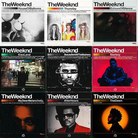 The Weeknd albums in the style of the Trilogy mixtapes : r/freshalbumart