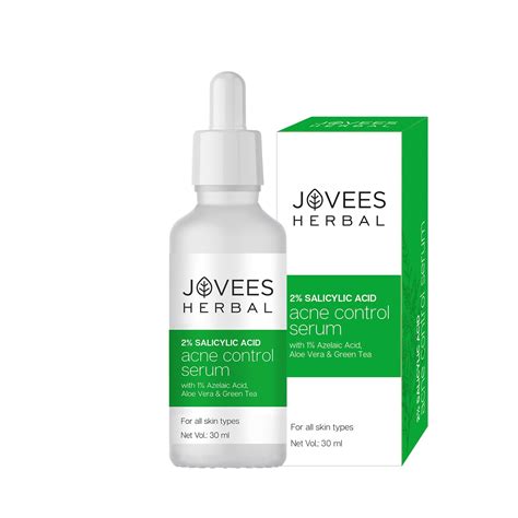 Jovees Herbal 2% Salicylic Acid Acne Control Serum With 1% Azelaic Acid ...