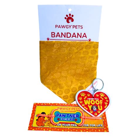 Pawgy Pets Raksha Bandhan Combo with Bandana
