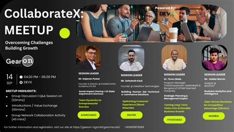 CollaborateX MeetUp 2.4 Mum | Business Growth Networking, DevX, Mumbai ...