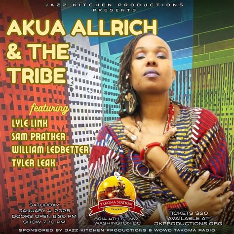 Akua Allrich & the Tribe! @ Takoma Station Tavern, a NEW YEARs CONCERT ...