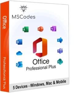 MSCodes Office 365 Pro Plus For Windows/MACOS/(5 Users, Lifetime ...