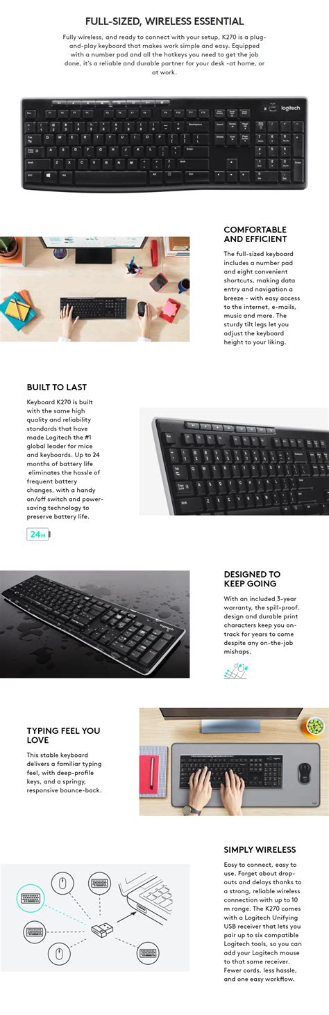 Image result for Logitech K270 Wireless Keyboard Receiver