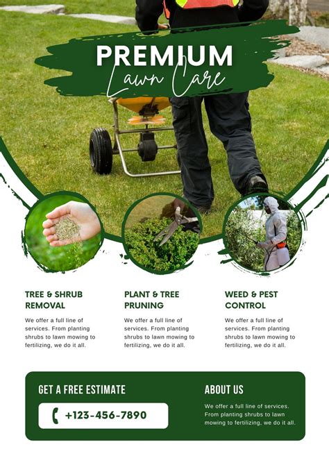 Free printable, customizable landscaping flyer templates | Canva