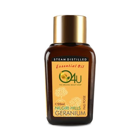 O4U Nilgiri Hills Geranium Oil for - Stress Release, Strong Hair, Soft ...