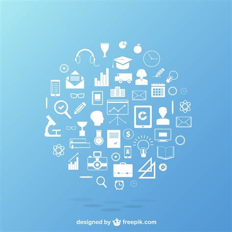 Education icons pack | Free Vector