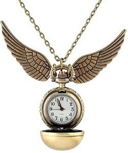 Blue Aura Harry Potter Cosplay Golden Wings Snitch Watch Quartz Pocket ...