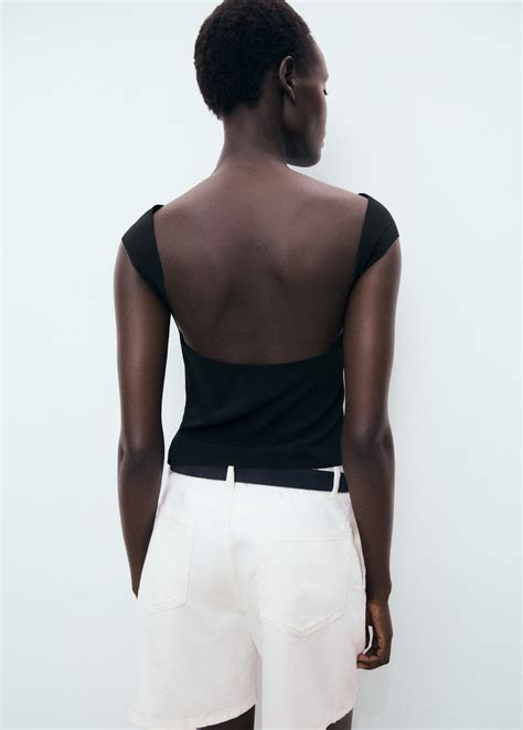 Open-back top - Women | MANGO USA