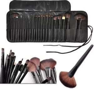 feelhigh COSMETICS Professional 24 PIECE JET BLACK MAKE UP BRUSH SET ...