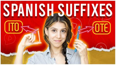 Speak like a Spanish native speaker with Spanish suffixes