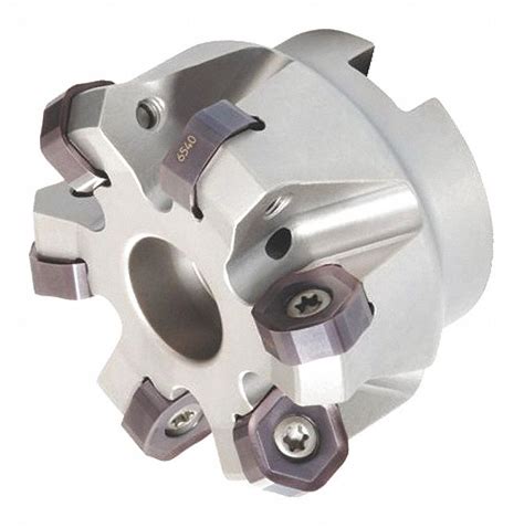 WIDIA, 52.24mm Max. Cutting Dia., 3/4 in Arbor Dia., Indexable Face ...