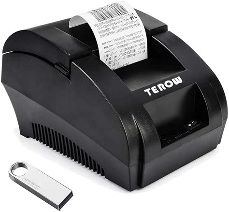 TEROW Thermal Receipt Printer 58MM POS Portable Label Printer with High ...