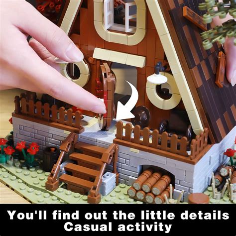 Buy GEVINST A Frame Cabin Building Sets for Adults, A Frame House Toy ...