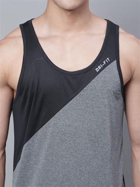 Men Colourblocked Innerwear Gym Vest
