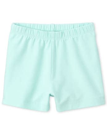 Baby And Toddler Girls Knit Cartwheel Shorts - AQUA | The Children's Place