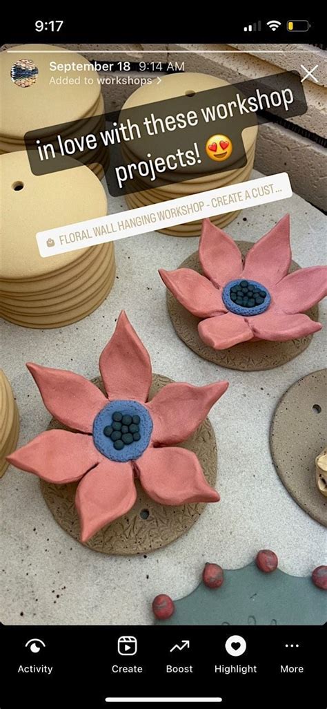 August Pottery Workshop - Create your own Floral Wall Hanging, Fettle ...
