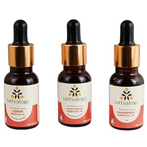 Tattvalogy Essential Oils Combo | Sweet Orange, Lemon & Grapefruit ...