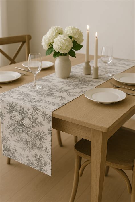 Grey Whisper Table Runner – Viraasa