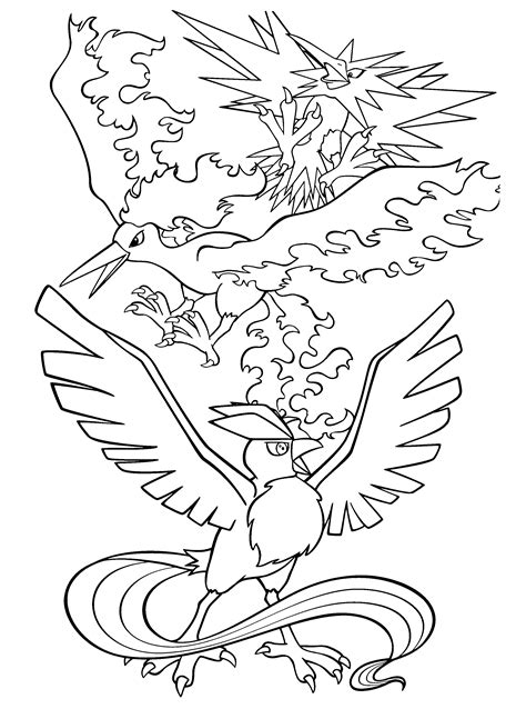 Legendary Pokemon Printable Coloring Pages | Coloring Pages