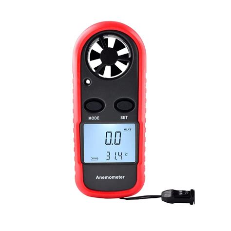 Mini Digital Anemometer 0-30m/s Wind Speed Meter -10~45C Temperature ...