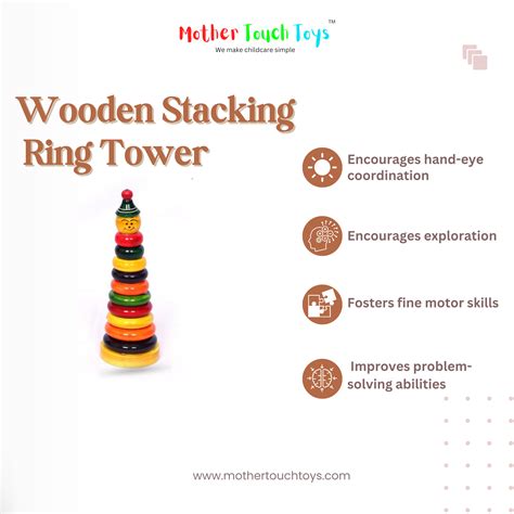 Mother Touch Toys - Wooden Stacking Rings: Classic Fun & Learning ...