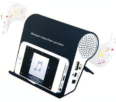 Mutual Induction Sound Player Music Speaker Box Holder for iPhone iPod ...