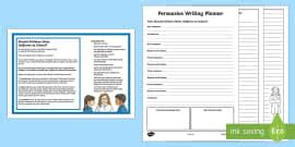Year 5 Persuasive Writing about Sports Worksheet | Twinkl