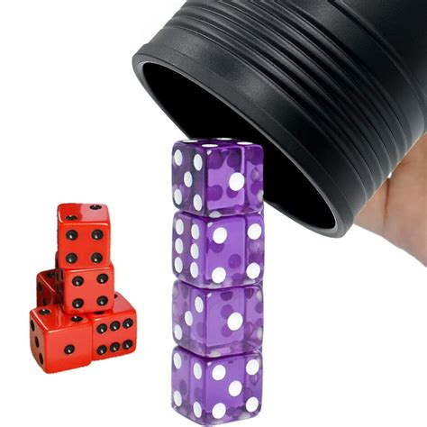 Six Senses Media Dice Stacking Cup Set With 4 Pcs 19Mm And 5 Pcs 18Mm ...