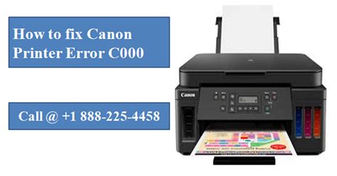 How to resolve Canon printer error C000 — Teletype