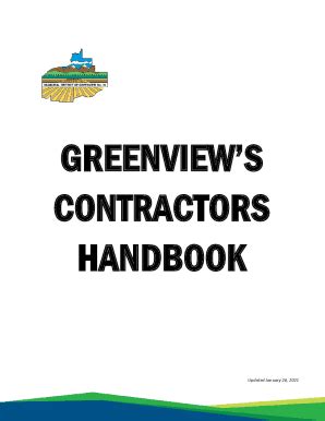 Fillable Online Contractor Handbook and Orientation Checklist Safety ...