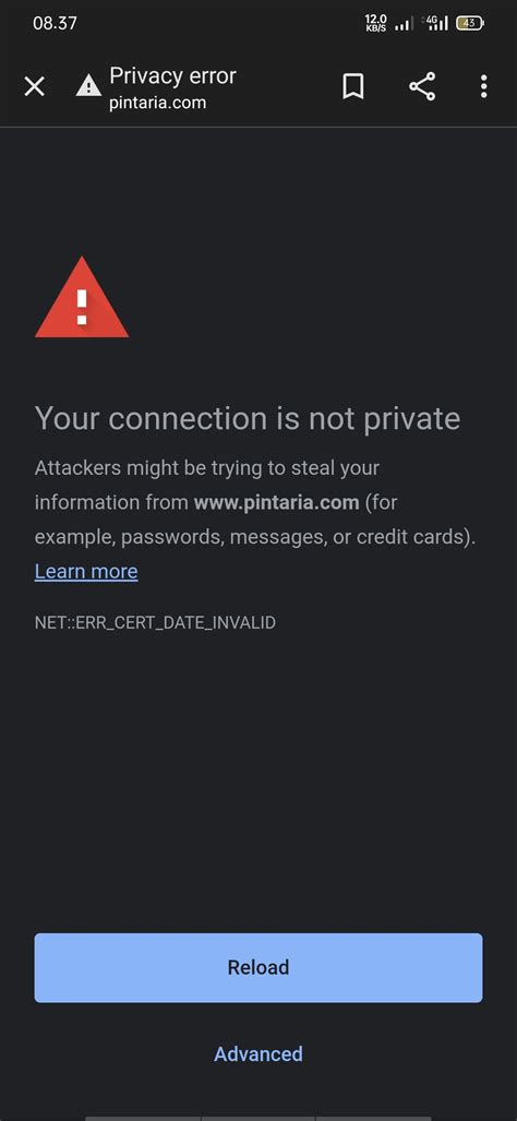 Privacy Error Fix 的图像结果