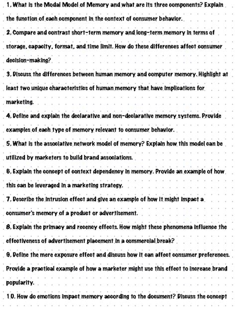 Active recall - Sommersemester - What is the Modal Model of Memory and ...