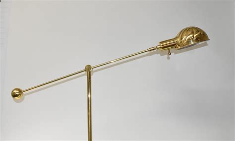 Brass Chapman Cantilever Floor Lamp 1979 For Sale at 1stDibs