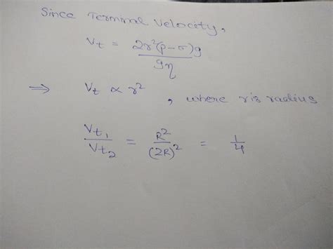 Two spheres of equal masses but radii R and 2R are allowed to fall in a ...
