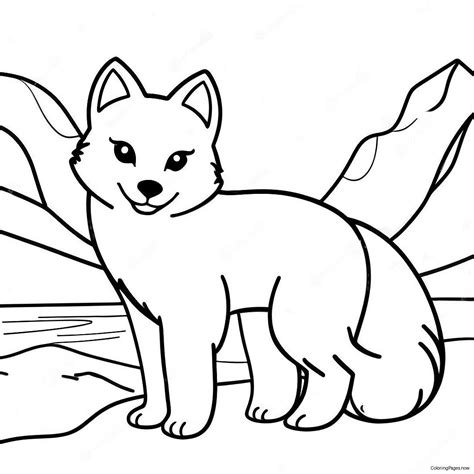 Arctic Fox Coloring Page (26793-21508)
