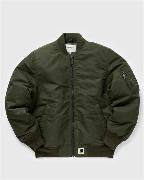 Carhartt Wip Wmns Olten Bomber Green - Womens - Bomber Jackets Carhartt WIP