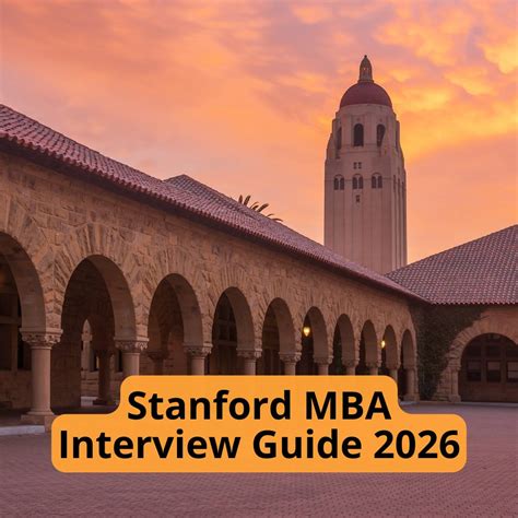 Stanford Graduate School of Business MBA Interview Guide (2026)