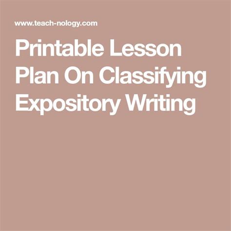 Image result for Expository Writing Lesson Plan