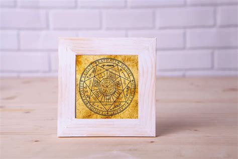 Buy Seal of The Seven Archangels Ancient Hebrew Talisman Mini Canvas ...