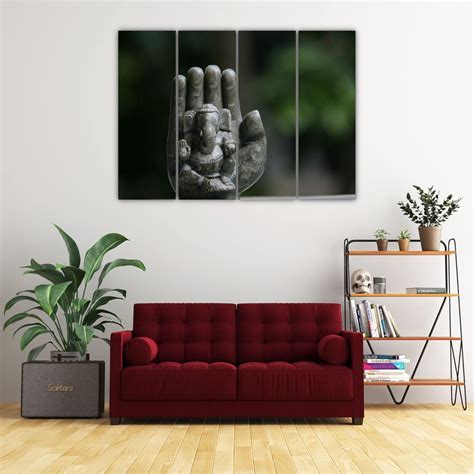 Shop Ganesha-tastic Framed 4-Panel Wall Art That Blesses Your Walls ...