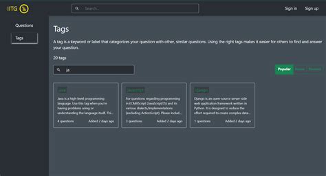 Stack Overflow Tags 的图像结果