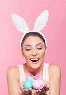 Image result for Easter Bunnies with Eggs