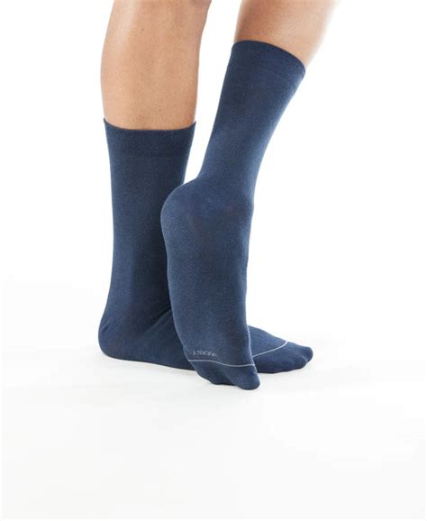 Buy Modal Cotton Crew Length Socks with StayFresh Treatment - Navy 7390 ...