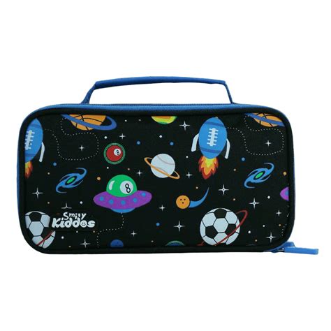 Smily Kiddos Multipurpose Pencil Case Space Theme Black – The Mom Store