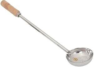 GTR Stainless Steel Ladle with Wooden Handle Soup Ladle Cooking Ladle ...