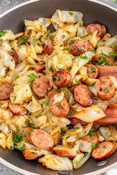 Easy One-Pan Kielbasa and Cabbage Skillet